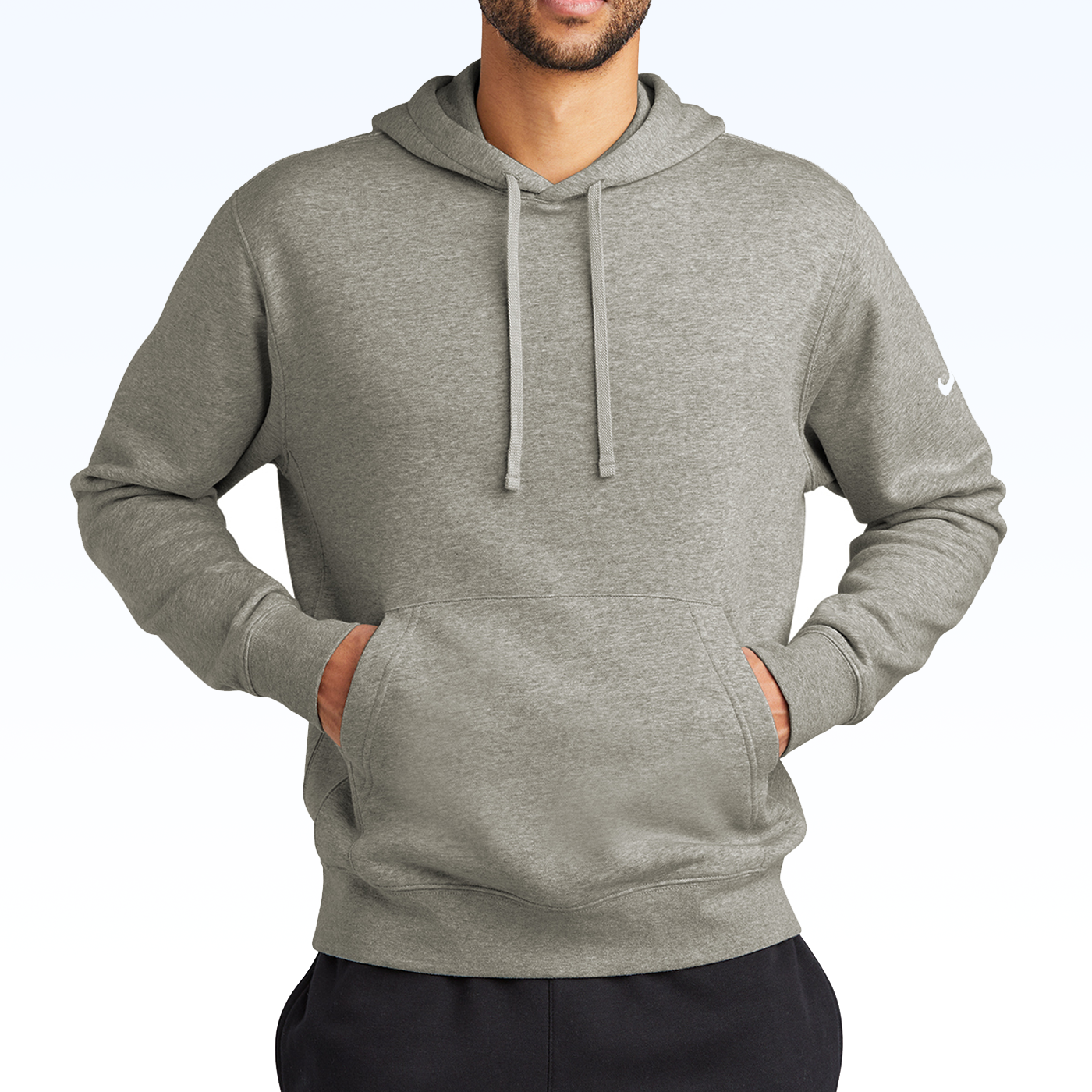 NIKE CLUB FLEECE SLEEVE SWOOSH PULLOVER HOODIE - UNISEX