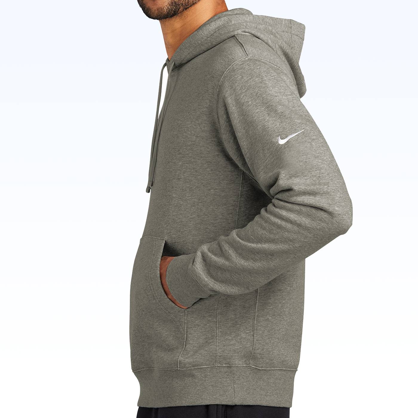 NIKE CLUB FLEECE SLEEVE SWOOSH PULLOVER HOODIE - UNISEX