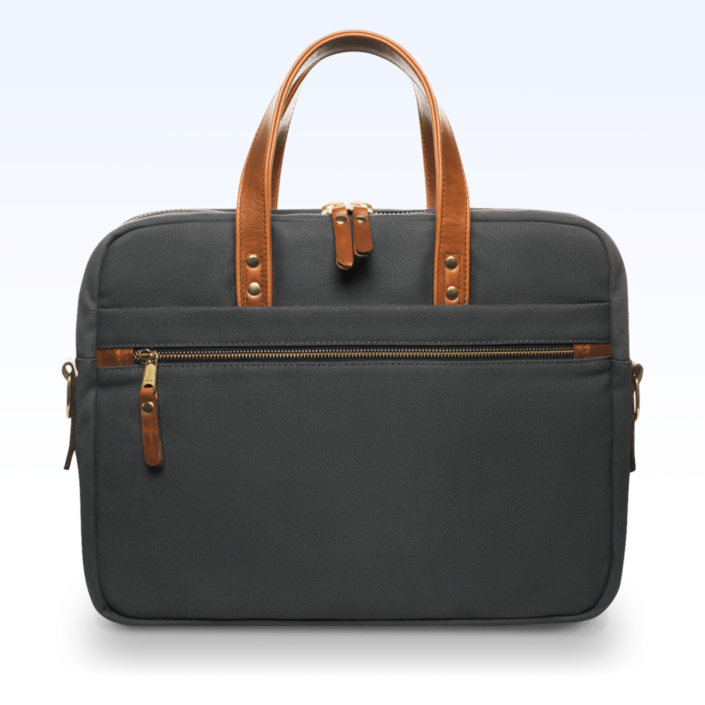 HUDSON SUTLER WAXED CANVAS AND LEATHER LAPTOP BAG