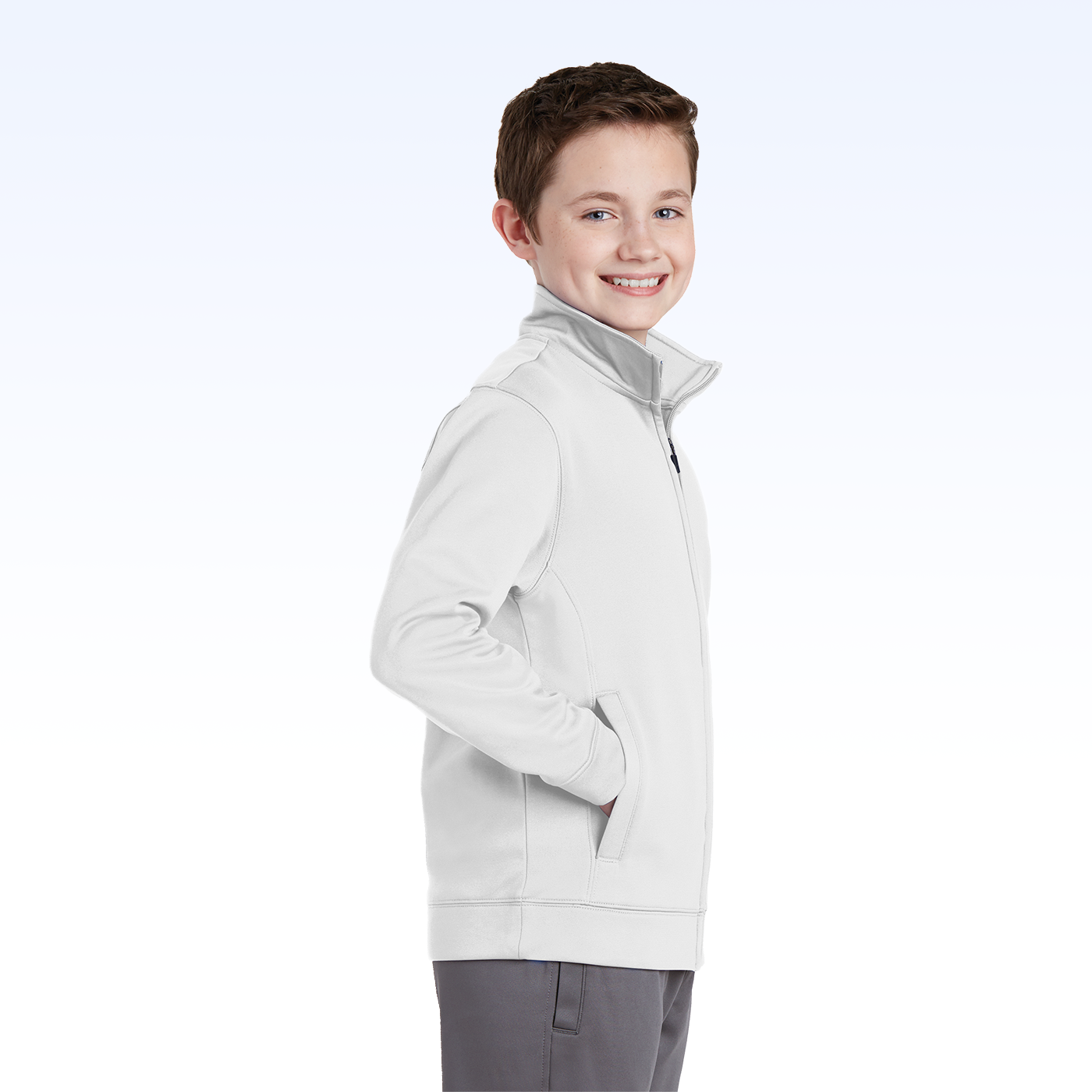 YOUTH SPORTY FLEECE FULL-ZIP JACKET